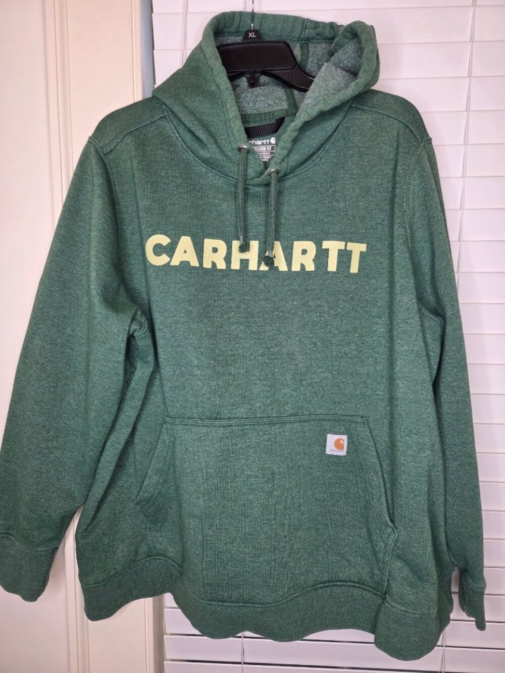 Mens Carhartt Green Relaxed Fit Hoodie 3X Graphic Kangaroo Pocket